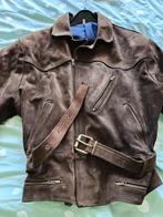 Vintage Buffalo Leather Biker Jacket, Kleding | Heren, Jassen | Winter, Ophalen of Verzenden, Gedragen, Maat 56/58 (XL), Bruin