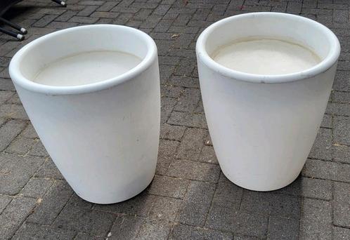 2 grote kunstof lichtdoorlatende tonnen 54x45 cm, Tuin en Terras, Buitenverlichting, Gebruikt, Kunststof, Ophalen