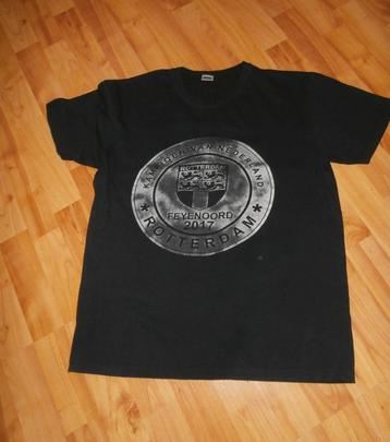 Fijn zwart T-shirt mt S Feijenoord Kampioen 2017 (Starworks) beschikbaar voor biedingen