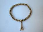 armband met goudkleurige kralen,, Ophalen of Verzenden, Zo goed als nieuw, Overige materialen