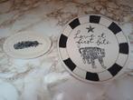 Blond Amsterdam zwart wit bordjes 2 stuks, Ophalen, Blond Amsterdam, Zo goed als nieuw, Bord(en)