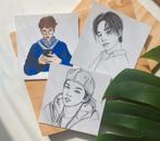 KPOP handmade Stray Kids prints, Verzenden