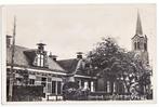 Oosterend- (Fri) - Geref. Kerk met Pastorie -fotokaart -, Verzenden, 1940 tot 1960, Ongelopen, Friesland