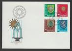 Zwitserland - FDC Pro Juventute 1980 - gemeentewapens, Verzenden, Postfris