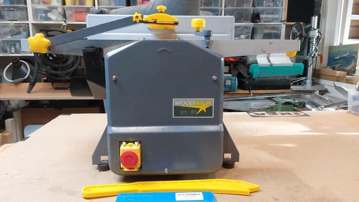 Woodstar PT85 vlak en vandiktebank compleet + extra messen, Doe-het-zelf en Verbouw, Schaafmachines, Gebruikt, Elektrisch, Ophalen