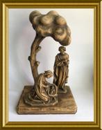 Houten beeld: kerstgroep, maria, jozef en kindje jezus, Diversen, Kerst, Gebruikt, ., Ophalen of Verzenden, .