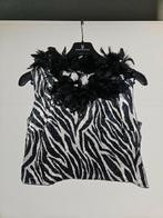 Zebratopje carnaval, Maat 38/40 (M), Carnaval, Ophalen of Verzenden, Onbekend