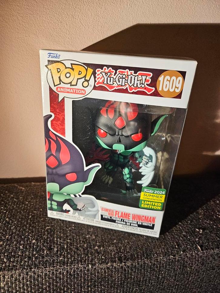 Funko Pop! Yu-Gi-Oh! Elemental Hero Flame Wingman #1609, Verzamelen, Poppetjes en Figuurtjes, Nieuw, Ophalen of Verzenden