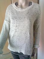 OBJECT beige grijs gemeleerde trui met glam maat XL, Verzenden, Beige, Gedragen, Maat 46/48 (XL) of groter