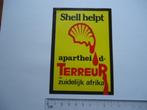 sticker oud PROTEST Shell Zuid Afrika olie Africa politiek, Ophalen of Verzenden, Zo goed als nieuw, Bedrijf of Vereniging