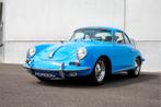 Porsche 356 B 1600 S, Auto's, Oldtimers, Lederen bekleding, Zwart, Leder, Geïmporteerd