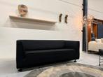 Nieuw Gelderland 4800 Bank 2,5 zits Vidar zwart stof 190, Huis en Inrichting, 75 tot 100 cm, Ophalen of Verzenden, Rechte bank