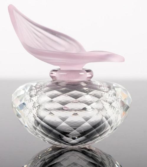 Swarovski parfumflesje Roos Flacon crystal kristal fles, Verzamelen, Swarovski, Zo goed als nieuw, Figuurtje, Ophalen of Verzenden