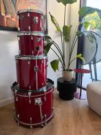 Mooie Remo Bravo 2 troms en bassdrum - rode uitvoering, Muziek en Instrumenten, Percussie, Ophalen, Gebruikt, Trommel