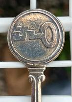 Verzilverd theelepeltje met sleutel motief, Ophalen of Verzenden, Zilver