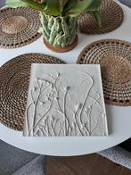 Uniek gips paneel met plantenreliëf - Wanddecoratie, Ophalen of Verzenden, Zo goed als nieuw