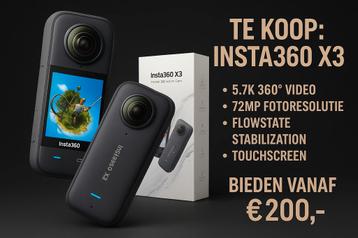 Insta360 X3. Zo goed als nieuw! beschikbaar voor biedingen