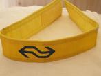 Geel veiligheid armbandje met NS logo blauw, Ophalen of Verzenden, Nieuw, Trein, Boek of Tijdschrift
