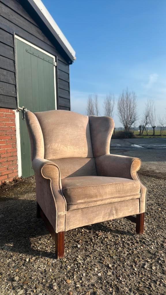Beige Fauteuil / Zitstoel - Comfortabel en Stijlvol, Huis en Inrichting, Fauteuils, Gebruikt, Stof, 75 tot 100 cm, Ophalen