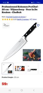 NIEUW ProChef koksmes 20 cm, Ophalen of Verzenden, Nieuw, Rvs of Chroom