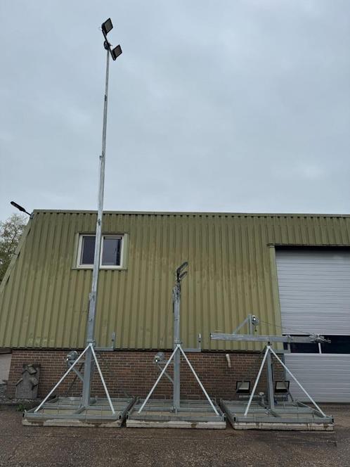 Telescopische lichtmast kantelbaar 10,5 meter LED, Doe-het-zelf en Verbouw, Bouwverlichting, Ophalen