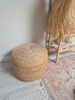 Jute Poef - Ø41cm, 31.5cm hoog, Ophalen, Minder dan 50 cm, Rond, Zo goed als nieuw