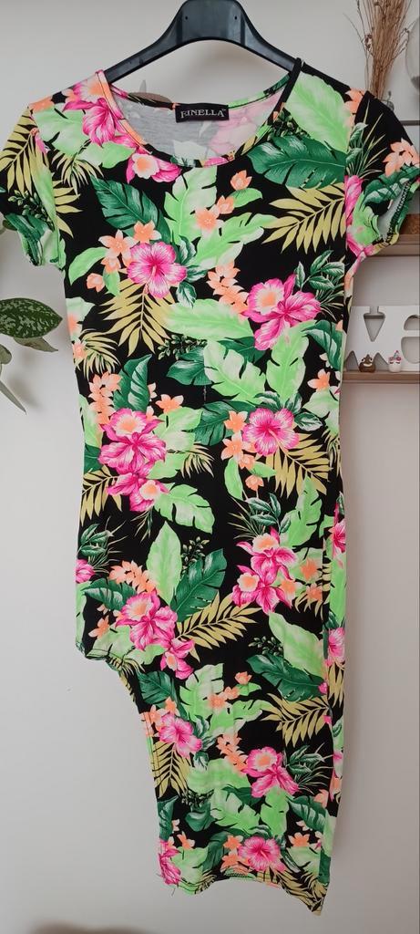 🌼🌿 Tropisch zomer jurkje maat S 🌸❇️, Kleding | Dames, Jurken, Zo goed als nieuw, Maat 46/48 (XL) of groter, Overige kleuren
