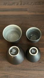 Mooie borrel tapas bakjes in het zwart, Overige materialen, Ophalen of Verzenden, Zo goed als nieuw, Kom(men)