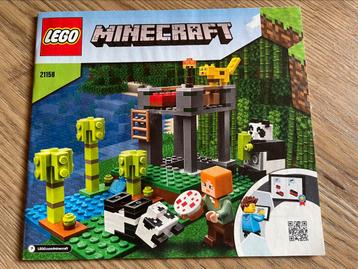 Lego Minecraft 21158 pandaverblijf en 21162 taiga avontuur beschikbaar voor biedingen