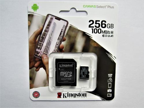 Kingston micro SD kaart 256GB nieuw, Audio, Tv en Foto, Fotografie | Geheugenkaarten, Nieuw, SD, 256 GB, Fotocamera, Ophalen of Verzenden