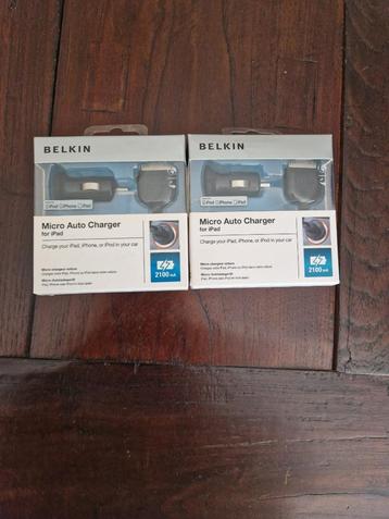 Belkin Micro Auto Charger Ipad, Iphone2100 mA beschikbaar voor biedingen