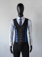 Heren zwart blauw middeleeuws korset steampunk gothic, Kleding | Heren, Verzenden, Nieuw, Overige maten, Kleding