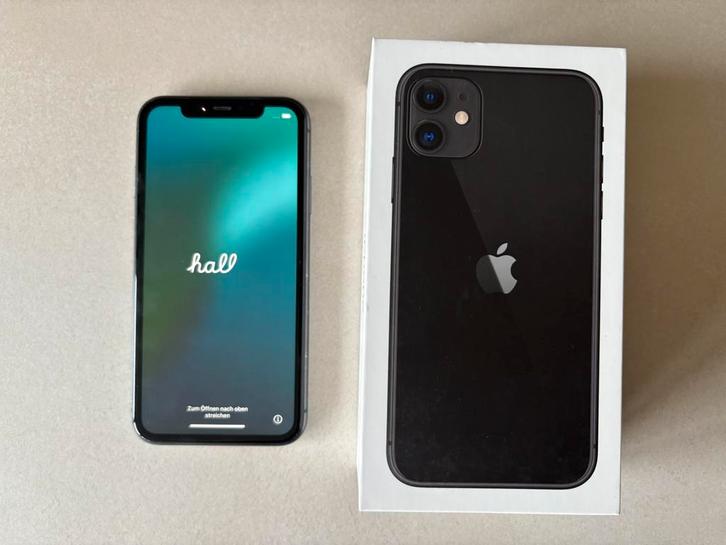 iPhone 11 128GB zwart, Telecommunicatie, Mobiele telefoons | Apple iPhone, Gebruikt, 128 GB, Zonder abonnement, Zonder simlock