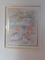 Mooi Schilderij met ganzen, Ophalen of Verzenden, Zo goed als nieuw, 50 tot 75 cm, Schilderij