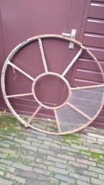 Antiek Gietijzeren rond raam, Doe-het-zelf en Verbouw, Glas en Ramen, Ophalen, Gebruikt, 80 tot 120 cm, 80 tot 120 cm