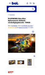 Mooie Playmobil 70625 Dino, met schiet mechanisme, Ophalen of Verzenden, Zo goed als nieuw, Complete set