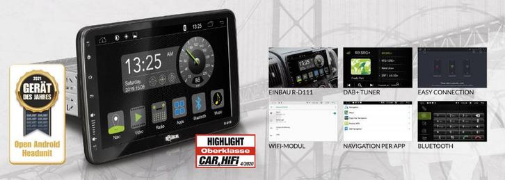 RADICAL R-D111: 1-DIN Android auto multimediasysteem, Auto diversen, Autoradio's, Zo goed als nieuw, Ophalen of Verzenden
