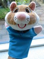 Handpop Hamster van AH Albert Heijn medewerker blauwe jas, Ophalen of Verzenden, Zo goed als nieuw, Overige typen