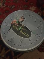 Moto guzzi klok 40cm, Ophalen of Verzenden, Zo goed als nieuw, Reclamebord