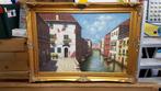 "Venetië", Olieverf op Doek, in Sierlijst, goed schilderij, Ophalen of Verzenden