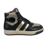 JOPPER maat 34 lerensneaker zwart/goud - gratis verzenden, JOPPER BY HIP, Schoenen, Nieuw, Verzenden