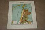 Fraaie oude provinciekaart - Noord-Holland - 1936 !!, Boeken, Atlassen en Landkaarten, Gelezen, Ophalen of Verzenden