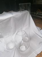 Div. grote glazen vazen, Minder dan 50 cm, Glas, Gebruikt, Ophalen