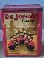 Groot De Jong's cacao blik 40 bij 30 bij 20 cm Wormerveer, Verzamelen, Ophalen of Verzenden, Gebruikt, Overige