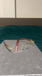 Cartier-stijl bril zonder Cartier logo, Overige merken, Bruin, Ophalen of Verzenden, Zo goed als nieuw