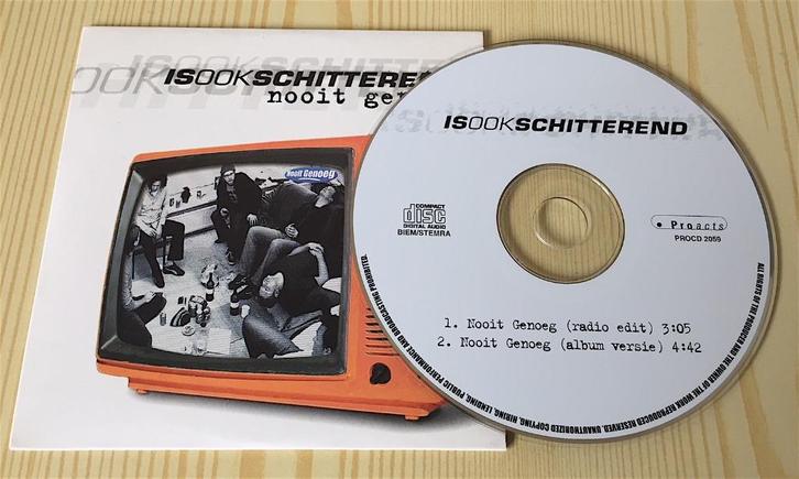 CD Single Is Ook Schitterend - Nooit Genoeg (2 Tracks), Cd's en Dvd's, Cd Singles, Zo goed als nieuw, Nederlandstalig, 1 single