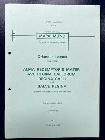 Orlandus Lassus / Orlando di Lasso  Koor muziek beschikbaar voor biedingen