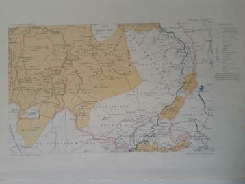 B129/ Plattegrond Peelland en Kempenland in 1795. Litho 1913 beschikbaar voor biedingen