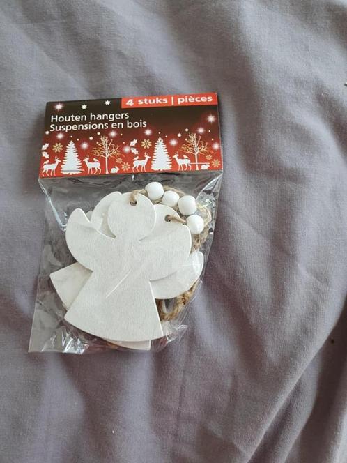 houten kersthangers  (dv8), Diversen, Kerst, Nieuw, Ophalen of Verzenden