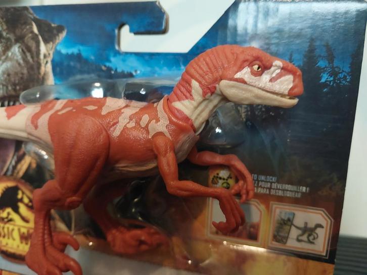 Mattel Jurassic World Dominion Atrociraptor 2022 Zeldzaam!, Verzamelen, Poppetjes en Figuurtjes, Zo goed als nieuw, Ophalen of Verzenden